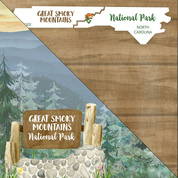 SCRAPBOOK CUSTOMS 12X12 GREAT SMOKY NATIONAL