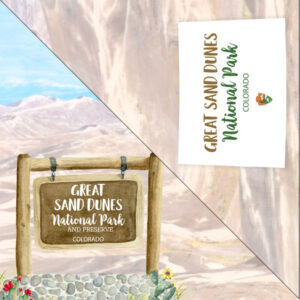 SCRAPBOOK CUSTOMS 12X12 GREAT SAND DUNE NATIONAL PARK