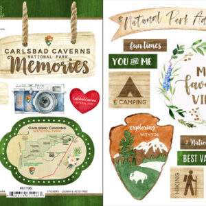 SCRAPBOOK CUSTOMS CARLSBAD CAVERNS NATIONAL PARK STICKER