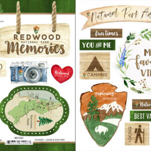SCRAPBOOK CUSTOMS REDWOOD NATIONAL PARK STICKER