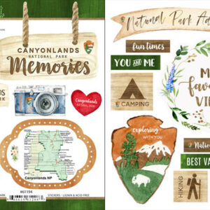 SCRAPBOOK CUSTOMS CANYONLANDS NATIONAL PARK STICKER