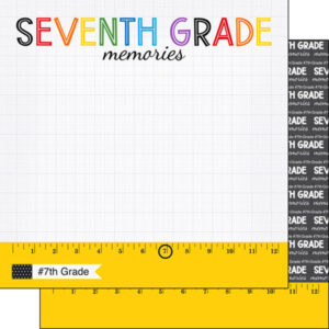 SCRAPBOOK CUSTOMS 12X12 7TH GRADE RULER