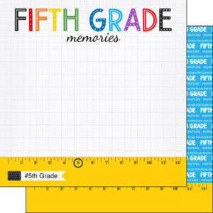 SCRAPBOOK CUSTOMS 12X12 5TH GRADE RULER