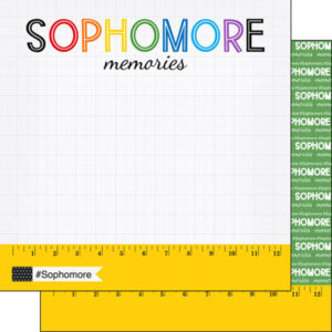SCRAPBOOK CUSTOMS 12X12 SOPHOMORE RULER