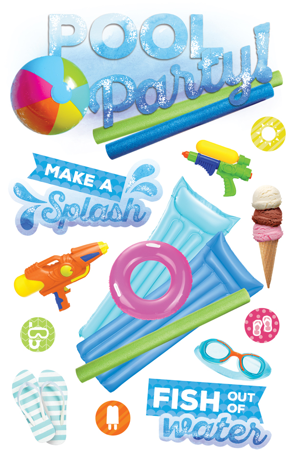 Paper House 3D Pool Party