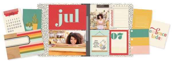 SIMPLE STORIES SN@P 6X8 FLIPBOOK SPECKLE DOTS