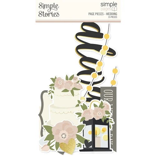 SIMPLE STORIES PAGE PIECES WEDDING