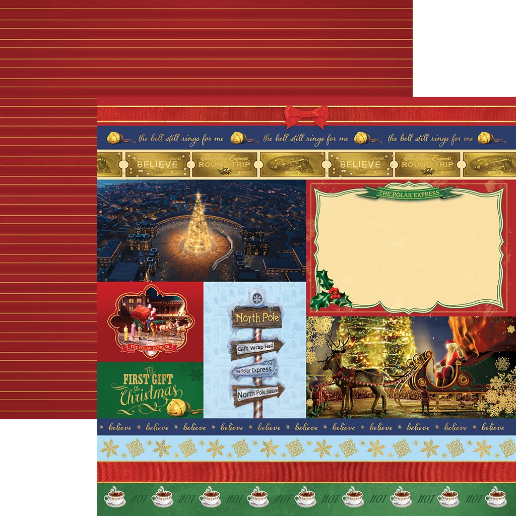 PAPER HOUSE POLAR EXPRESS 12X12 NORTH POLE