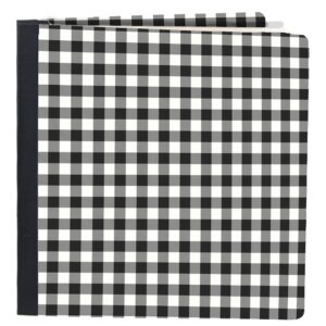 SIMPLE STORIES SN@P! FLIPBOOK 6X8 BLACK BUFFALO CHECK