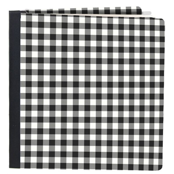SIMPLE STORIES SN@P! FLIPBOOK 6X8 BLACK BUFFALO CHECK