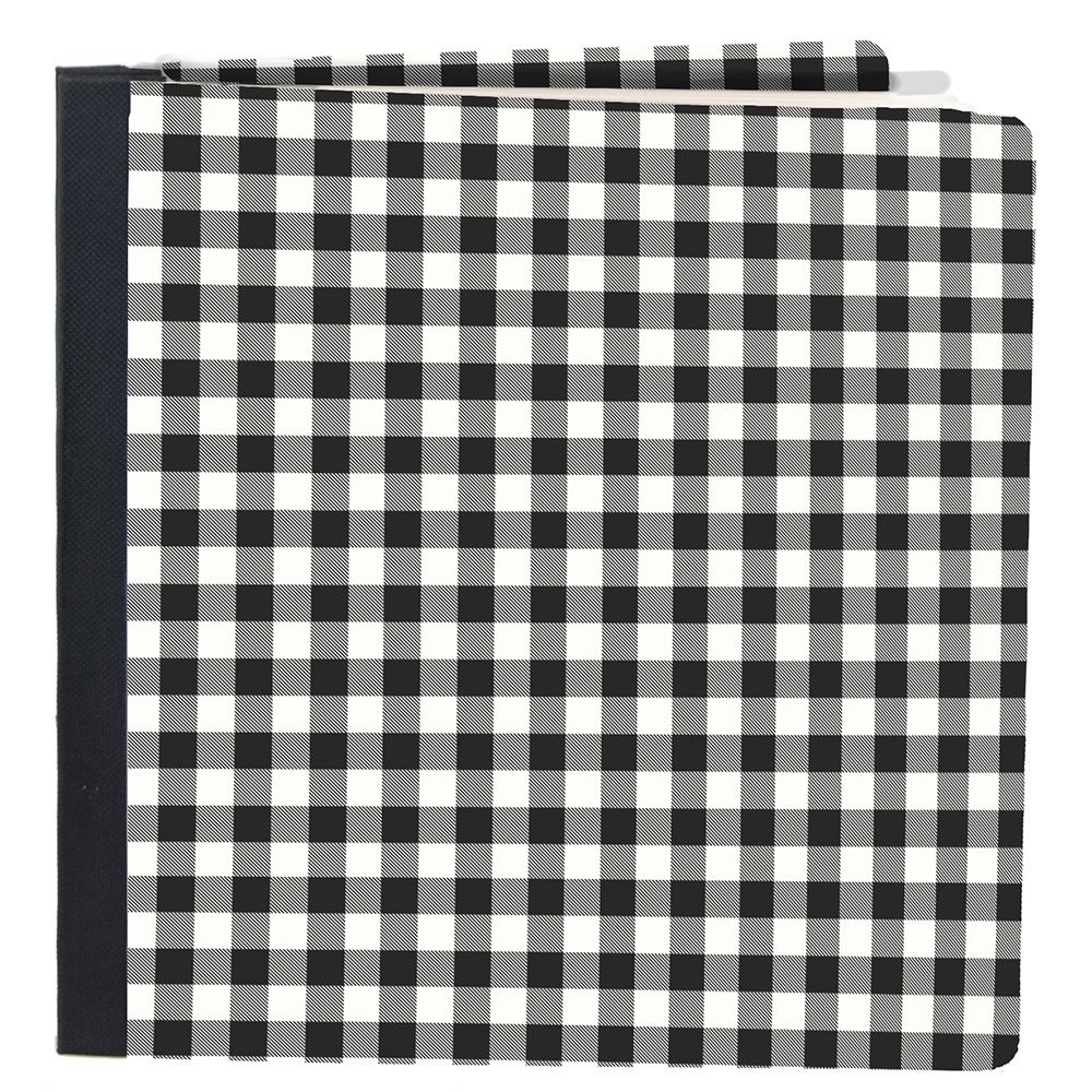 SIMPLE STORIES SN@P! FLIPBOOK 6X8 BLACK BUFFALO CHECK