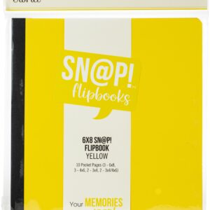 SIMPLE STORIES SN@P! FLIPBOOK 6X8 YELLOW