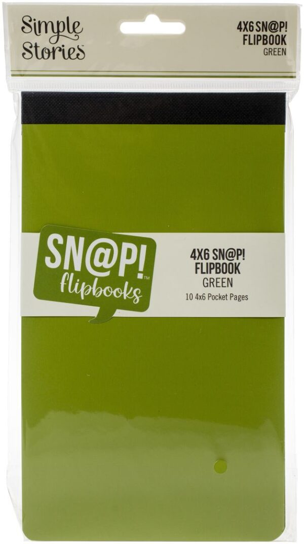 SIMPLE STORIES SN@P! 4X6 FLIPBOOK GREEN