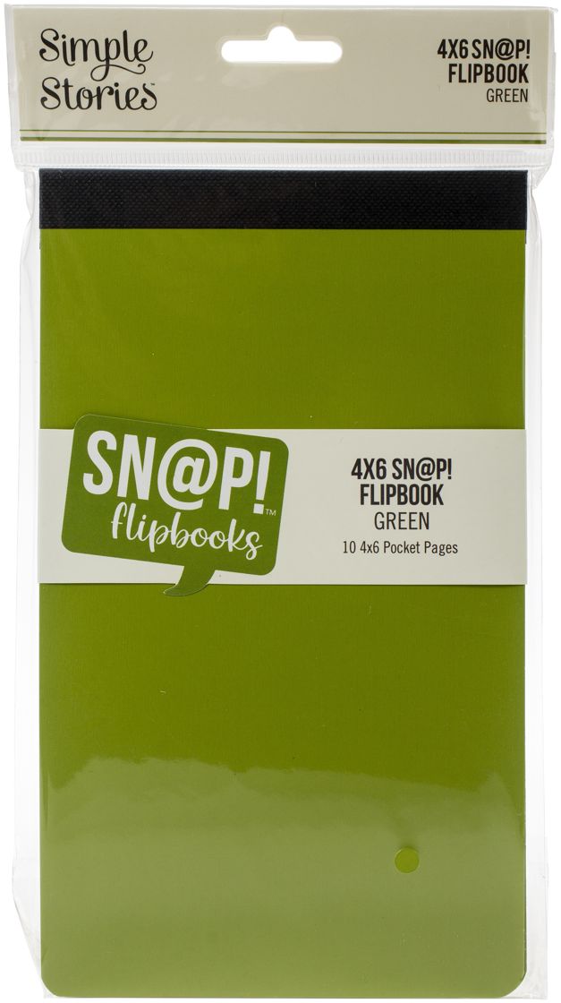 SIMPLE STORIES SN@P! 4X6 FLIPBOOK GREEN