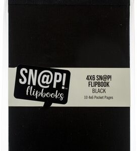 SIMPLE STORIES SN@P! 4X6 FLIPBOOK BLACK