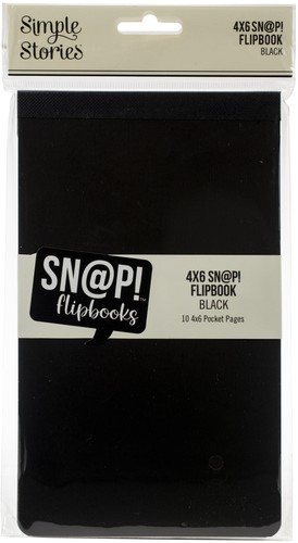SIMPLE STORIES SN@P! 4X6 FLIPBOOK BLACK