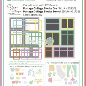 WF Postage Collage Die Windows