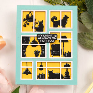 WF Postage Collage Die Window Add-on