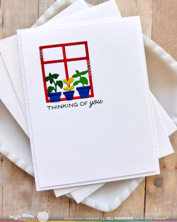 WF Postage Collage Die Windowsill Plants