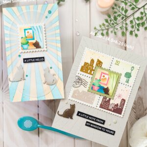 WF Square Postage Stencil Home