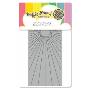 WF Die Slimline Piercing Sunburst Texture