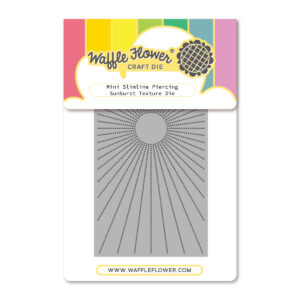 WF Die Mini Slimline Piercing Sunburst Texture