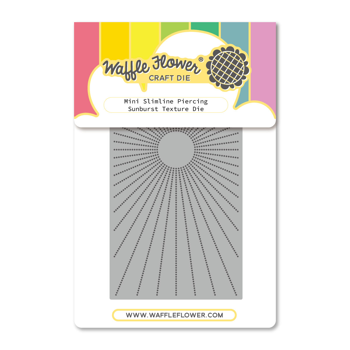 WF Die Mini Slimline Piercing Sunburst Texture