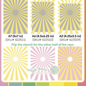 WF Stencil Sunburst For A2 A6 A7