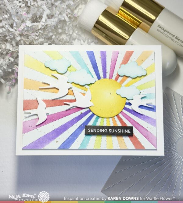 WF Stencil Sunburst For A2 A6 A7