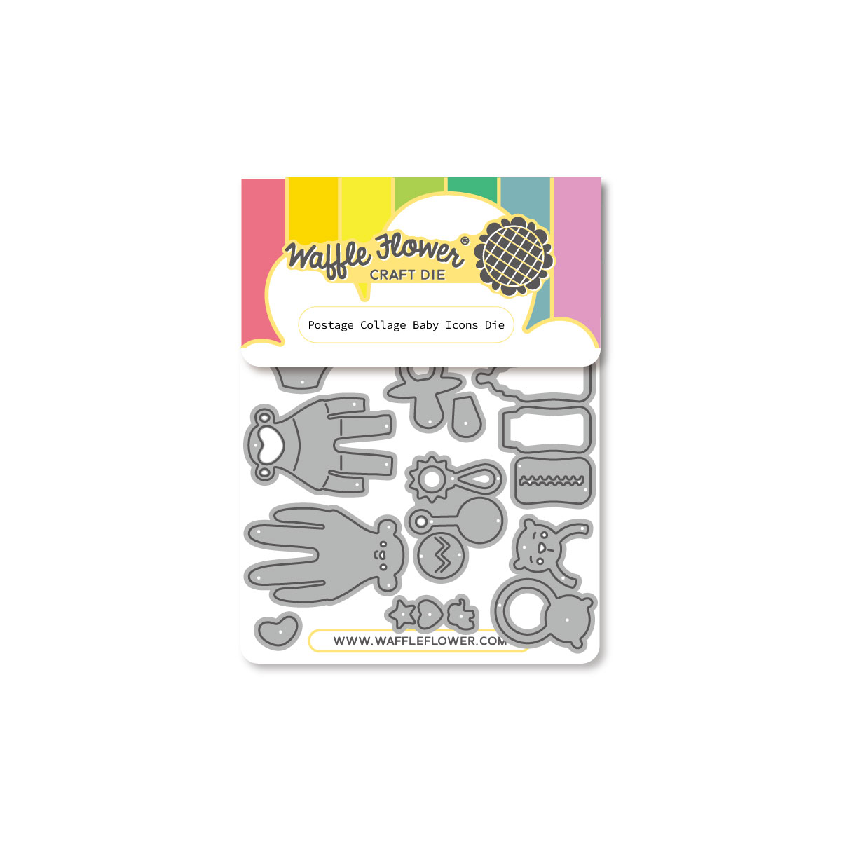 WF Postage Collage Die Baby Icons