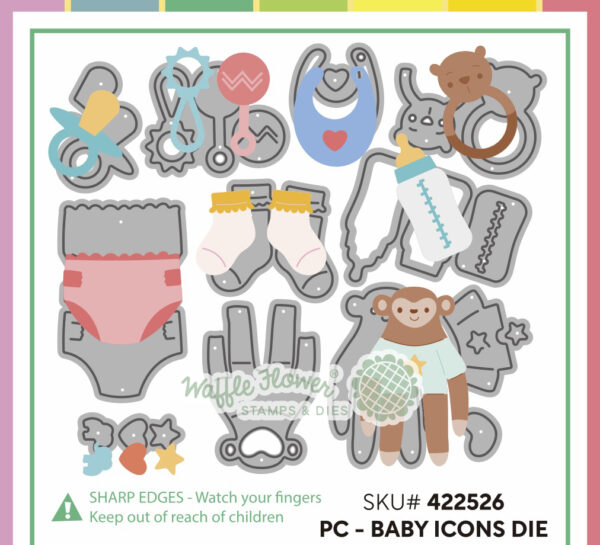 WF Postage Collage Die Baby Icons