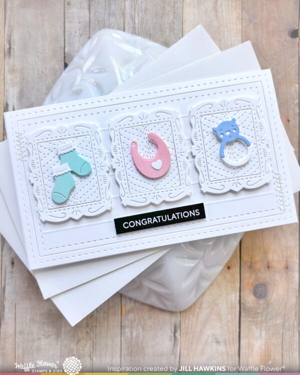 WF Postage Collage Die Baby Icons