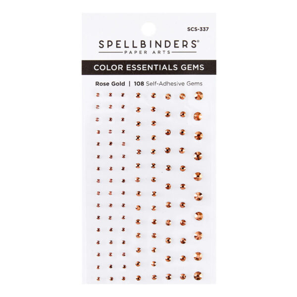 Spellbinders Rose Gold Color Essentials Gems