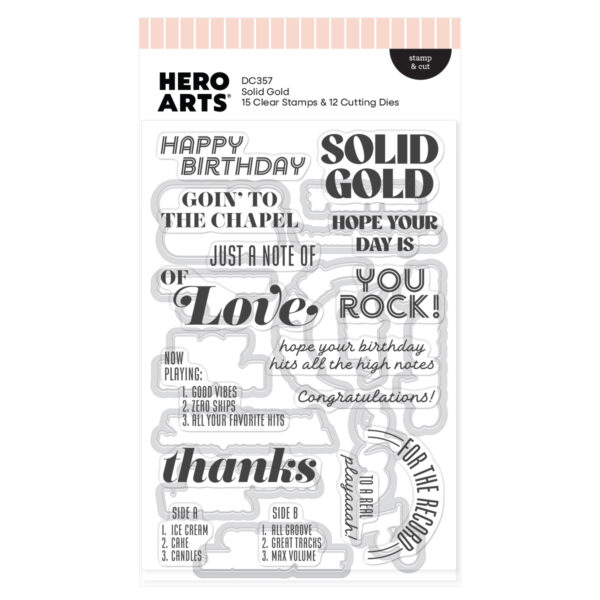 Hero Arts Solid Gold Stamp & Cut Hero Arts Solid Gold Stamp & Cut
