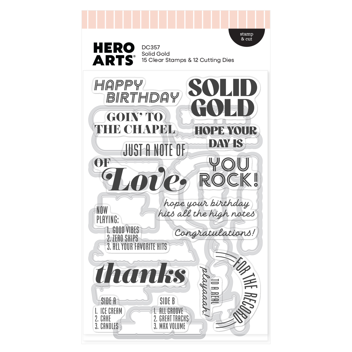 Hero Arts Solid Gold Stamp & Cut