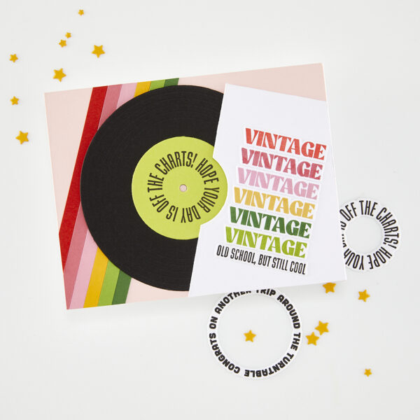 Hero Arts Vintage Vinyl Stamp & Cut