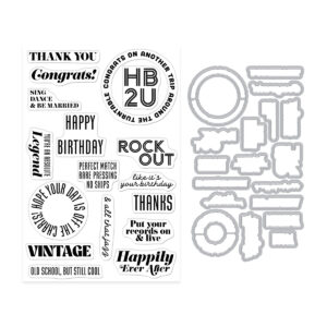 Hero Arts Vintage Vinyl Stamp & Cut