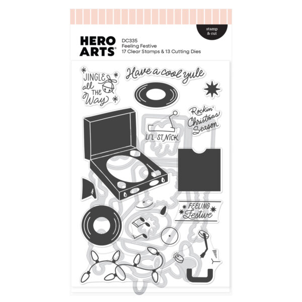 Hero Arts Feeling Festive Stamp & Cut Hero Arts Feeling Festive Stamp & Cut