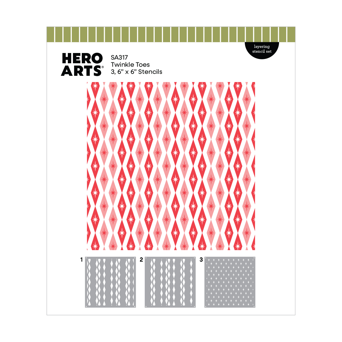 Hero Arts Twinkle Toes Layering Stencils