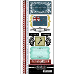 SCRAPBOOK CUSTOMS 6X12 STICKER NEW ZEALAND