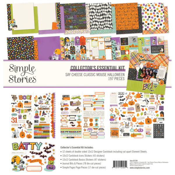 Simple Stories Say Cheese Clasimple Storiesic Mouse Halloween Collector's Esimple Storiesential Kit