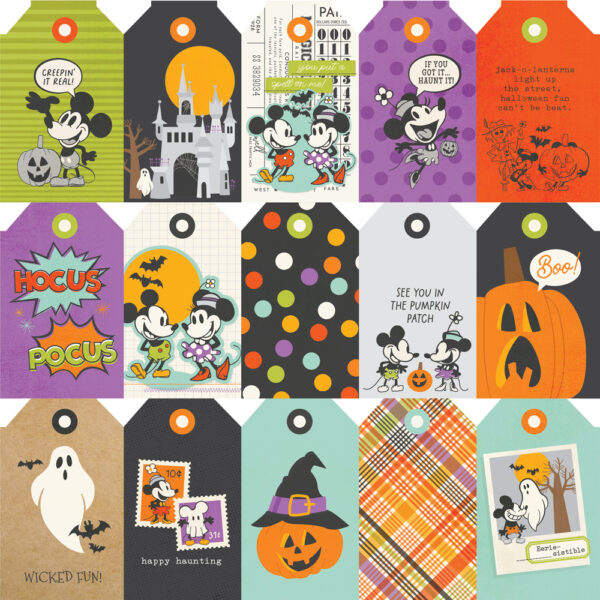 Simple Stories Say Cheese Clasimple Storiesic Mouse Halloween 12X12 Tag Elements