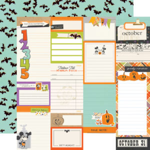 Simple Stories Say Cheese Clasimple Storiesic Mouse Halloween 12X12 Journal Elements