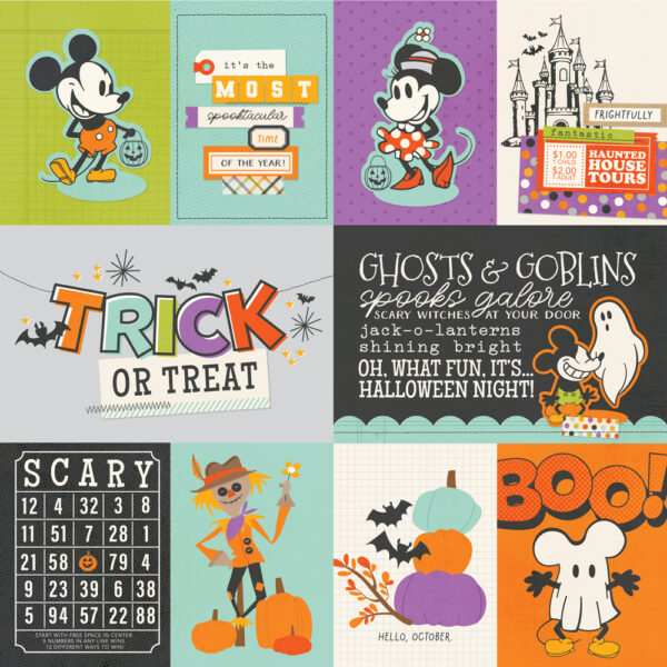 Simple Stories Say Cheese Clasimple Storiesic Mouse Halloween 12X12 3X4/4X6 Elements