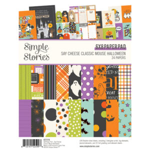 Simple Stories Say Cheese Clasimple Storiesic Mouse Halloween 6X8 Pad