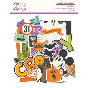 Simple Stories Say Cheese Clasimple Storiesic Mouse Halloween Chipboard Pieces