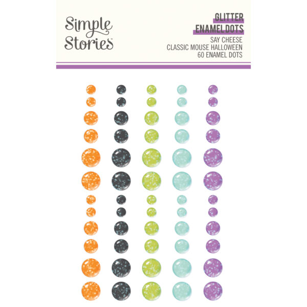 Simple Stories Say Cheese Clasimple Storiesic Mouse Halloween Glitter Enamel Dots Simple Stories Say Cheese Clasimple Storiesic Mouse Halloween Glitter Enamel Dots