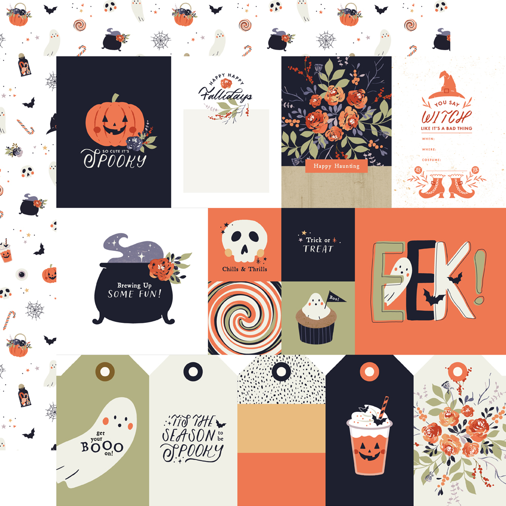 Simple Stories Frightful Fun 12X12 Elements 1
