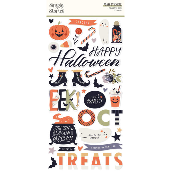 Simple Stories Frightful Fun Foam Stickers Simple Stories Frightful Fun Foam Stickers