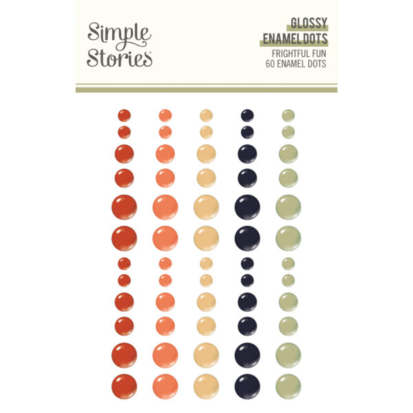 Simple Stories Frightful Fun Glosimple Storiesy Enamel Dots